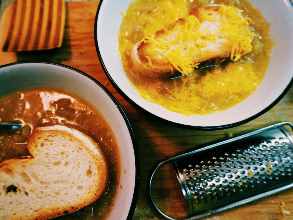 Finished Onion Soup - ready for soaking up bread and melting cheese