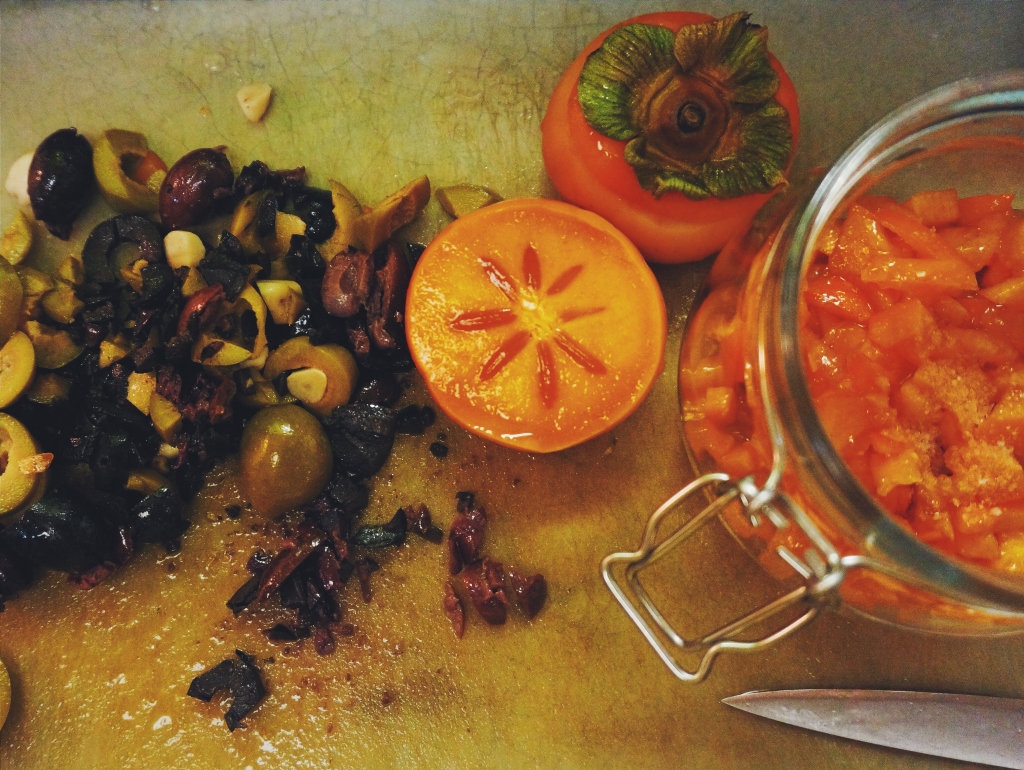 Olives and Persimmons