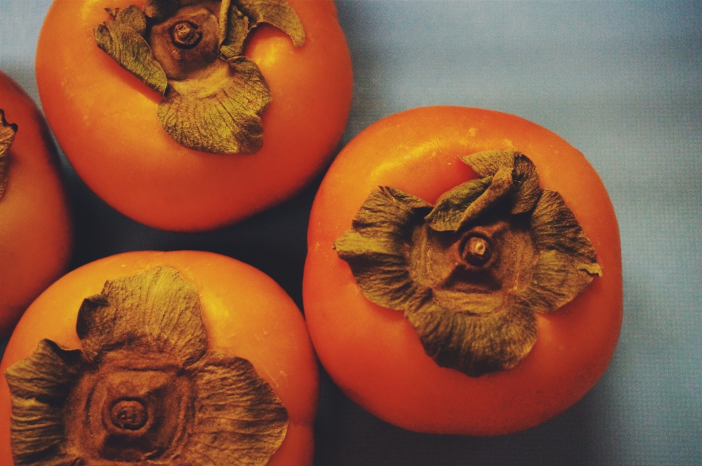 Ripe Fuyu Persimmons