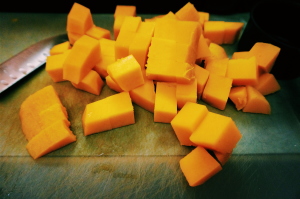 roasted and cubed butternut squash