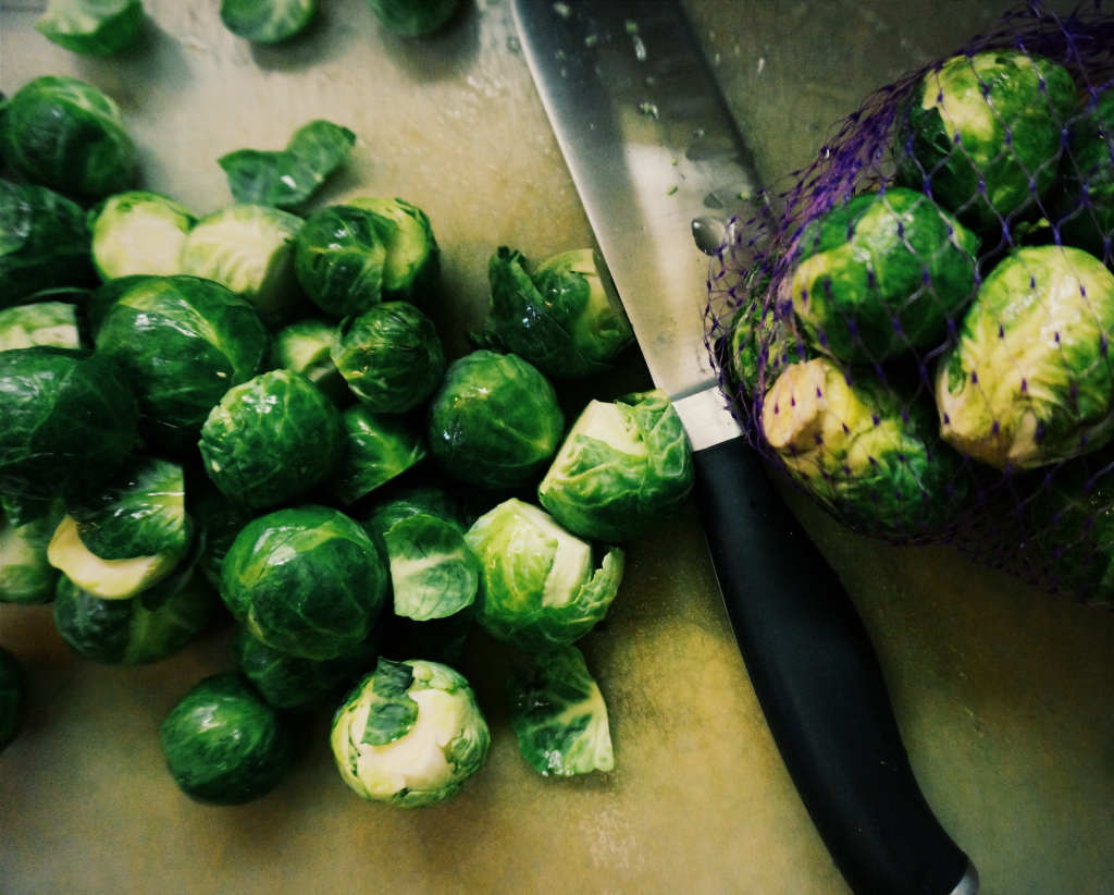 Brussels Sprouts - washed and ready for shaving