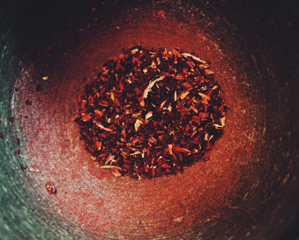 Ground Hibiscus Petals - for whatever reason I LOVE that pink ring...