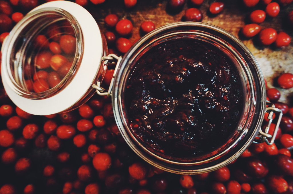 Hibiscus Cranberry-Blackberry Sauce by Suitcase Foodist