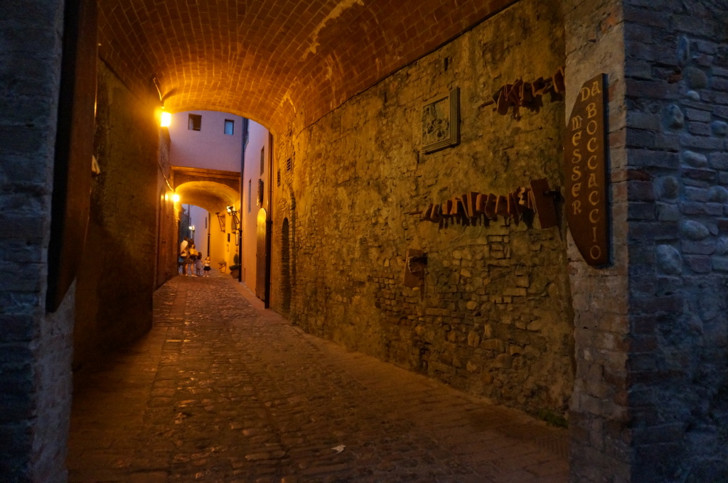 Certaldo is a medieval walled city - built for protection once upon a time