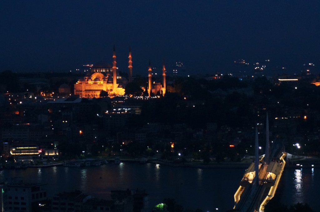 A view of the 'New' Mosque from across The Golden Horn.  The New Mosque is around 300 years old, by the way