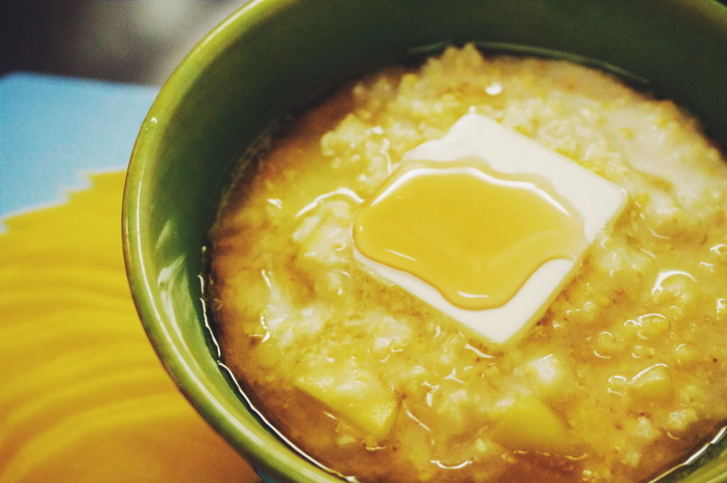 Coconut Mango Millet Porridge