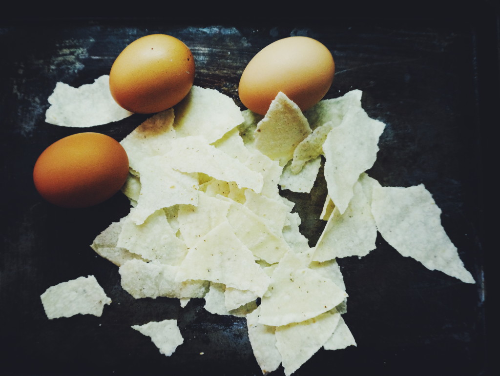 tortillas and eggs for migitas or migas