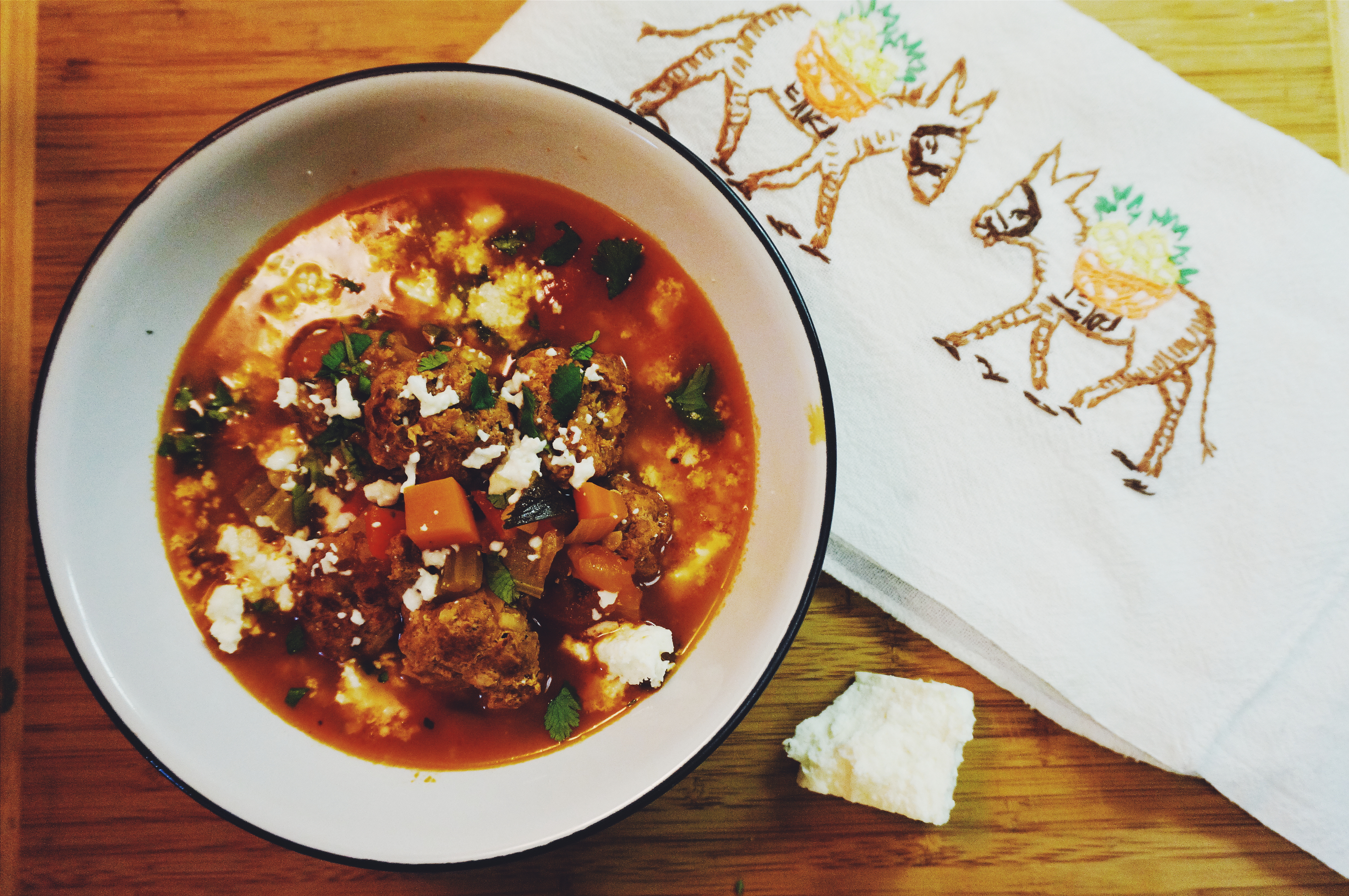 Sopa de Albondigas (Mexican Meatball Soup)