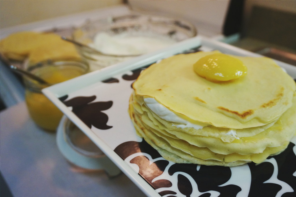Kaffir Lime Curd Crepe Cake by Suitcase Foodist