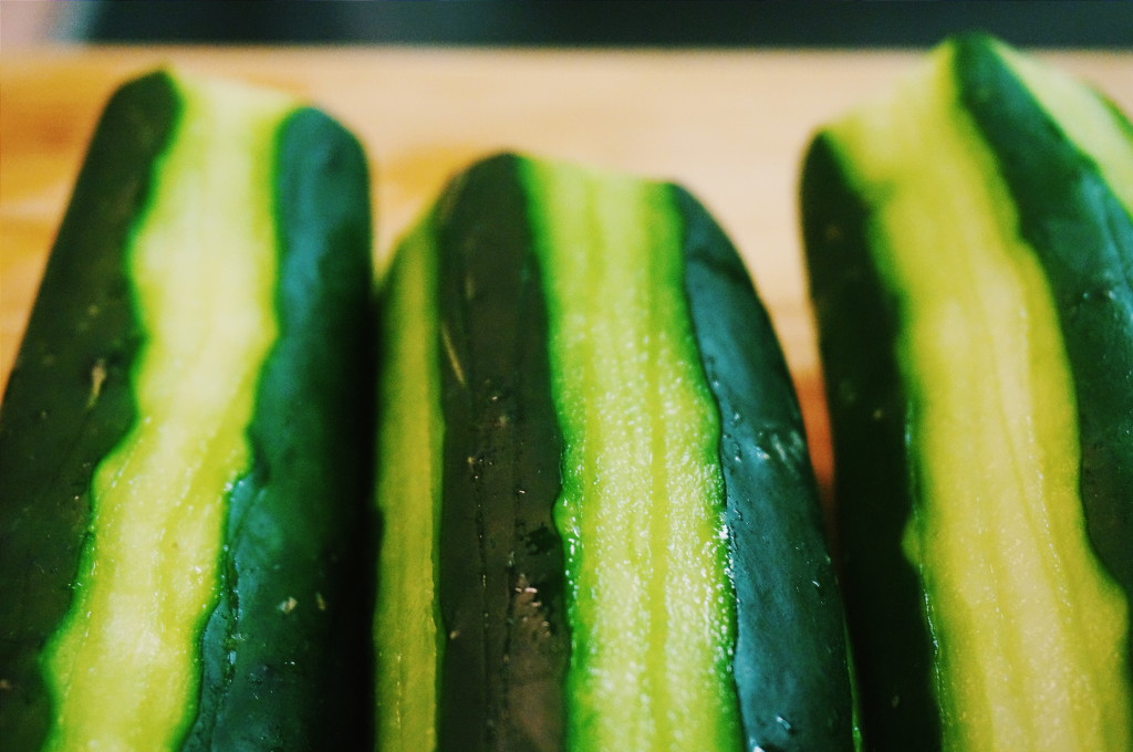 Cucumbers in Turkish Shepherd's Salad by Suitcase Foodist