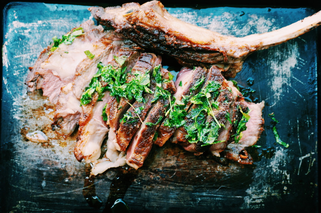 Tomahawk Steak with Coconut Oil Compound 'Butter' by Suitcase Foodist