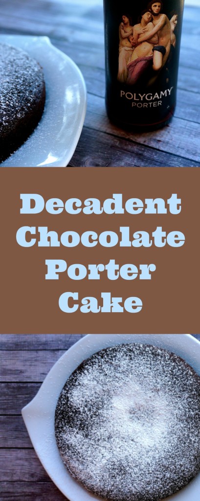 This decadent and delicious Chocolate Porter Cake gets is sweetness and moisture from a dark porter {Vegan} {Dairy Free} | Suitcase Foodist 