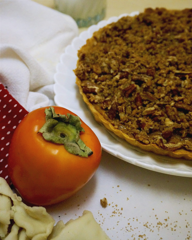 Persimmon Pumpkin Tart with Streusel Top | Suitcase Foodist