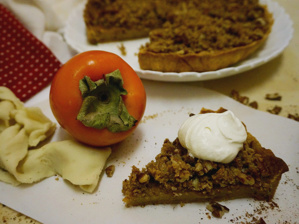 Persimmon Pumpkin Tart with Streusel Top | Suitcase Foodist