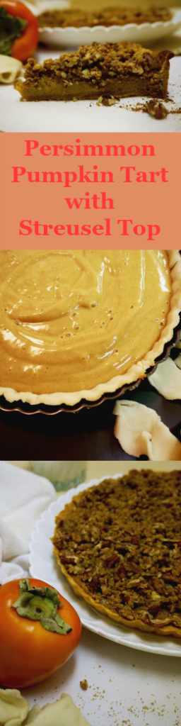 Persimmon Pumpkin Tart with Streusel Top | Suitcase Foodist