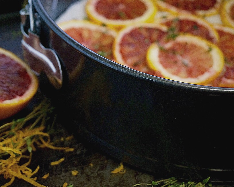 Blood Orange Brûlée Upside-down Cake | Suitcase Foodist