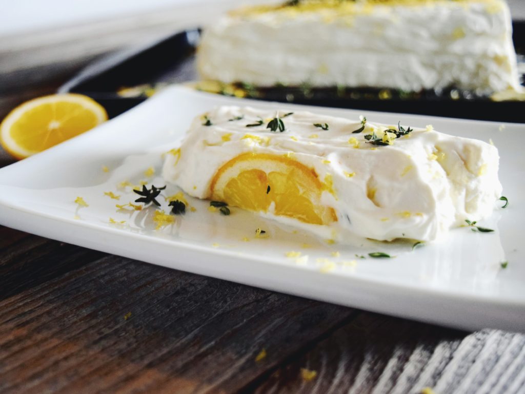 Meyer Lemon & Thyme Semifreddo | Suitcase Foodist