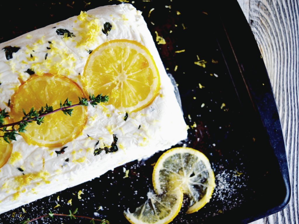 Meyer Lemon & Thyme Semifreddo | Suitcase Foodist