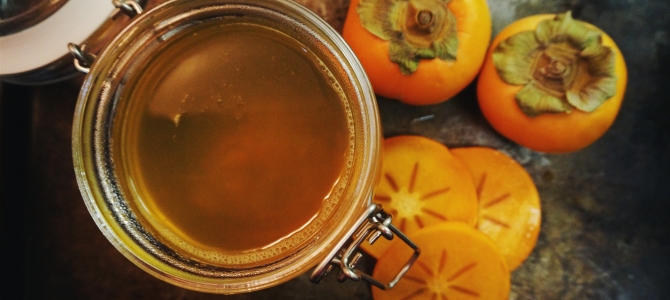 Persimmon Shrub for Cocktails & Homemade Soda