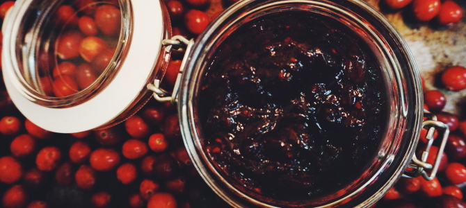 Hibiscus Cranberry-Blackberry Sauce