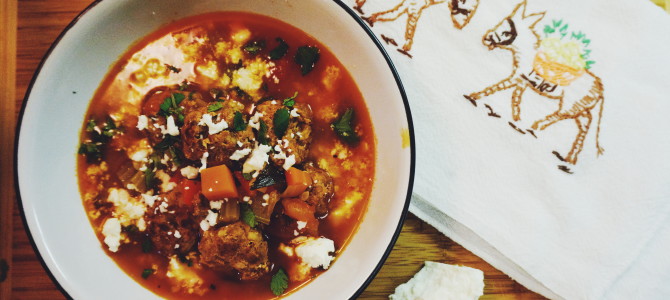 Sopa de Albondigas (Mexican Meatball Soup)