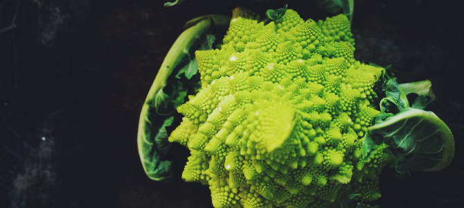 Warm Roasted Romanesco with Toasted Bread Crumbs