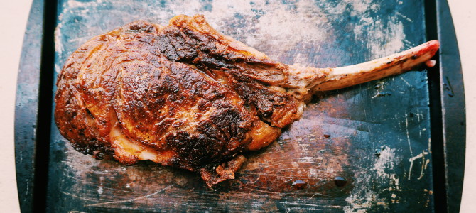 Tomahawk Steak w/ Coconut Oil Compound ‘Butter’