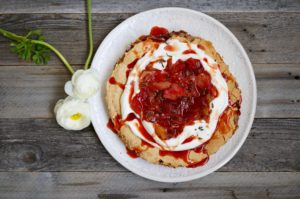 Chocolate Rhubarb Pavlova | Suitcase Foodist